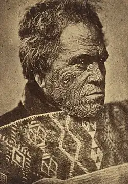 Opperhoofd Tomika Te Mutu(ca. 1860/1879)
