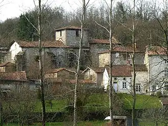 Gezicht op Cherves-Châtelars