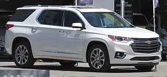 Een Chevrolet Traverse uit 2018