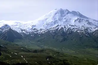 Mount Chiginagak, kijkend richting het zuidoosten