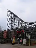 Batman and Robin: The Chiller (gebouwd door Premier Rides) in Six Flags Great Adventure