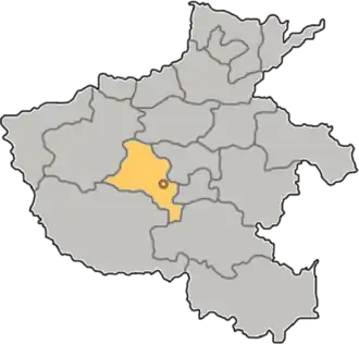 Kaart van Pingdingshan