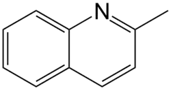 Structuurformule van chinaldine