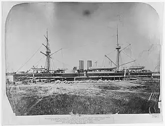 De Dingyuan in een Duitse haven