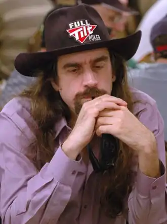 Ferguson tijdens de World Series of Poker