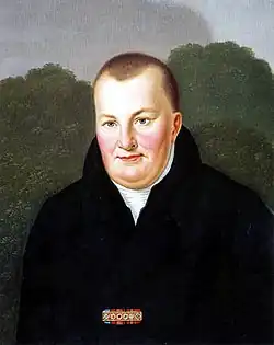 Christiaan Lodewijk met de ster van de Militaire Willems-Orde en andere sterren op een beugel