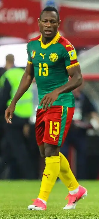 Bassogog in actie op de FIFA Confederations Cup (juni 2017)