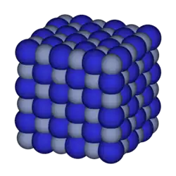 Kristalstructuur van chroom(III)nitride