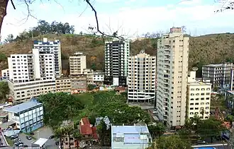 Panoramisch uitzicht over de stad