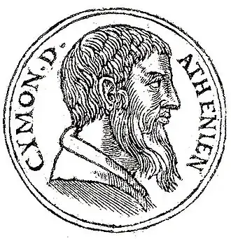 Kimon afgebeeld in de Promptuarii Iconum Insigniorum