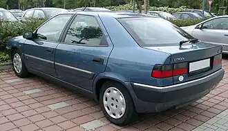Achterkant Xantia Hatchback of "Berline"