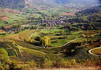 Gezicht op Clairvaux-d'Aveyron