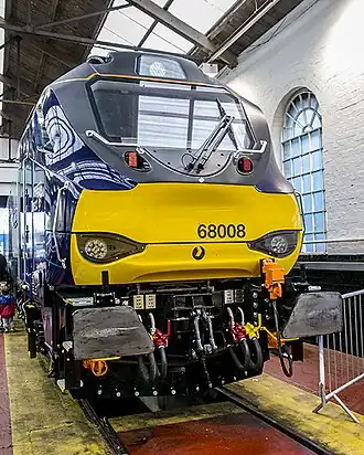 De 68008 tijdens de open dag van Direct Rail Services in Derby