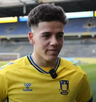 Bischoff in 2023 als speler van Brøndby IF