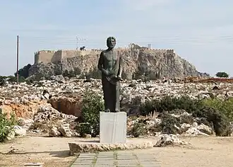 Cleobulus, standbeeld in Lindus