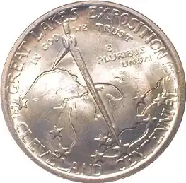 De halve Dollar uitgegeven ter gelegenheid van de tentoonstelling