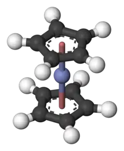 Molecuulmodel van kobaltoceen
