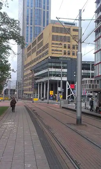 Het gebouw van Codarts aan Kruisplein in Rotterdam (2013)