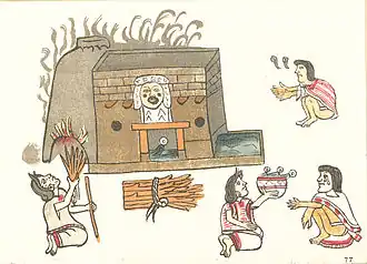 Temazcal in de Codex Magliabechiano