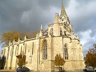 Zicht op de kerk vanuit het zuiden