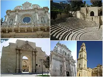 Een collage van Lecce