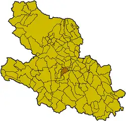 Locatie van Collarmele in L'Aquila (AQ)