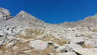 De bergpas gezien vanuit de Val Soana.