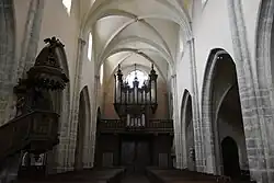 Het schip en het orgel van Cavaillé-Coll