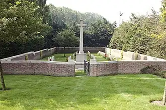 Overzicht van de begraafplaats