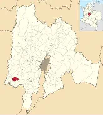 Locatie van Agua de Dios