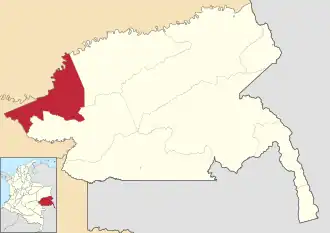 Locatie van Mapiripana