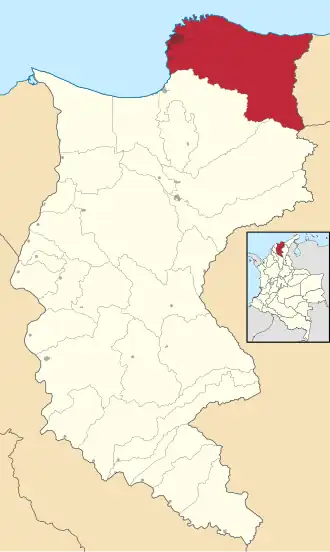 Locatie van Santa Marta