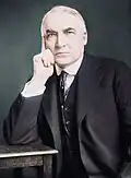 Warren Harding, ingekleurd portret