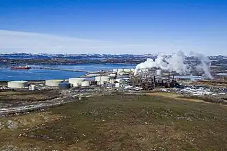 De raffinaderij van Come By Chance