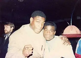 Frank Bruno (links) en Errol Christie