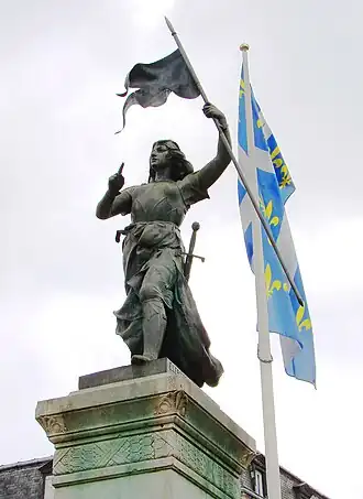 Standbeeld van Jeanne d'Arc in Compiègne