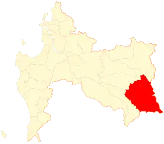 Kaart van Alto Biobío