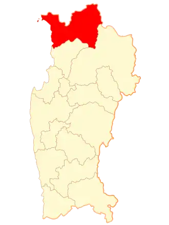 Kaart van La Higuera