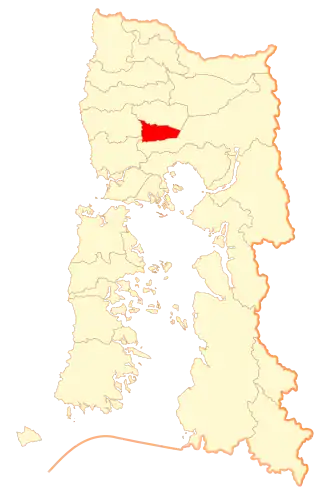 Kaart van Llanquihue