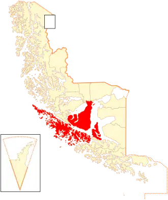 Kaart van Punta Arenas