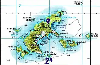 Kaart van Côn Lôn