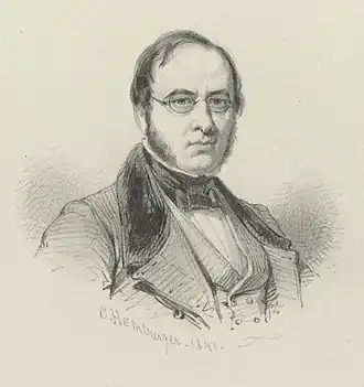 Portret van Taurel door Conrad Hamburger