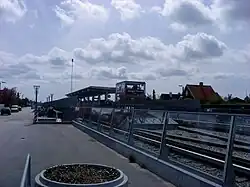 Het station gezien uit het noorden.