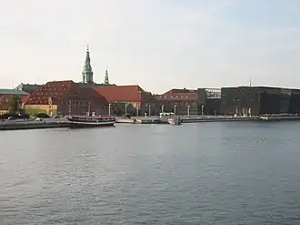 Slotsholmen, met de Koninklijke Bibliotheek op de voorgrond