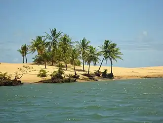 Strand van Pontal do Peba in Piaçabuçu