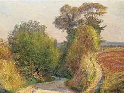 Un paysage au soleil couchant ("Een landschap bij zonsondergang"), ca. 1900