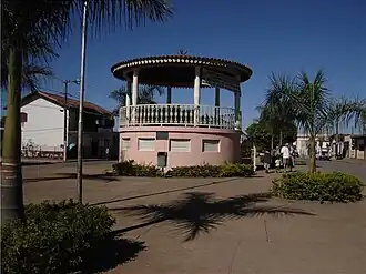 Prieel in het centrum van Varjão de Minas