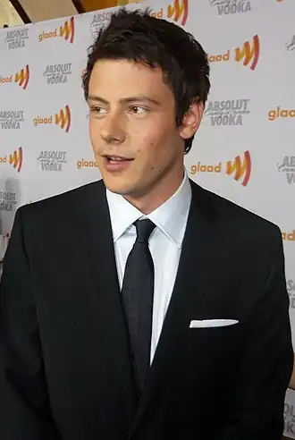 Cory Monteith bij de GLAAD Awards op 17 april 2010