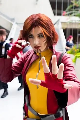 Cosplayer als Rachel Summers tijdens Dragon Con 2013.
