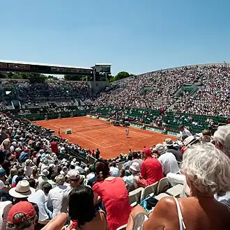 De 2e baan het Court Suzanne Lenglen